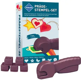 Pebaro PR1 Prägestempel-Set 7-teilig Bastelset