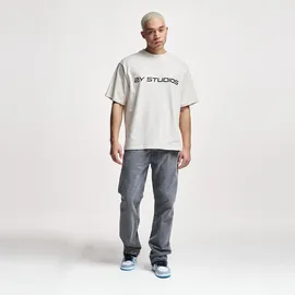 2y studios Arun Open Hem Straight Jeans Herren Hosen grau 33