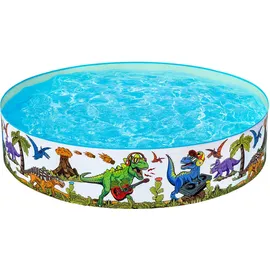 BESTWAY Kinder Pool Dinosaurier Fill ́N Fun 183 x 38 cm