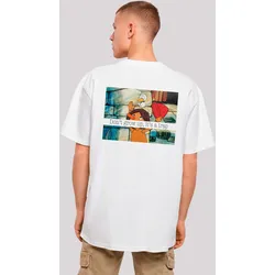 T-Shirt F4NT4STIC "Pinocchio", Herren, Gr. XS, weiß, Obermaterial: 100% Baumwolle, casual, oversize, Rundhals, Kurzarm ohne Bündchen, Shirts, Retro, Heroes of Childhood, TV Serie