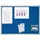 Franken Pinnwand Pro PT830703 180 x 90 cm Blau
