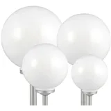 4er Set Outdoor LED Solar Kugel Leuchte Deko Lampe IP44 8hrs Beleuchtung Erdspieß Garten Veranda Hof Weg