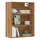 vidaXL Wandregal 69,5 x 32,5 x 90 cm Braun