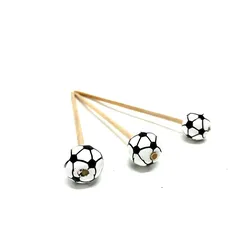 10er Set Burgerspieß mit Fußball