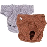 Holly Premium Hundewindeln für Hündinnen und Rüden 2er-Set, Läufigkeitshose mit Klettverschluss waschbar bei Inkontinenz, Läufigkeit - Oeko-TEX Baumwolle, Hunde- windel weich & atmungsaktiv