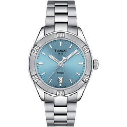 Tissot T-Lady PR 100 Sport Chic Lady Sonderangebot T101.910.11.351.00 - hellblau,silber - 36mm