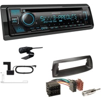 Kenwood CD-Receiver Autoradio DAB+ Bluetooth für Fiat Punto 1999-2007 schwarz