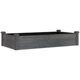 vidaXL Hochbeet mit Einsatz 120 x 60 x 25 cm Grau