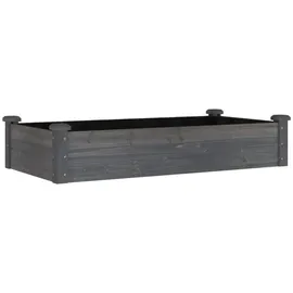 vidaXL Hochbeet mit Einsatz 120 x 60 x 25 cm Grau