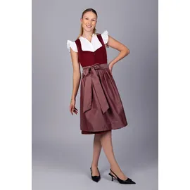 Edelnice Midi Dirndl Luise Samt rot 48