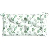 vidaXL Bankauflage 100 x 50 x 7 cm Blattmuster 1 St.