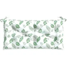vidaXL Bankauflage 100 x 50 x 7 cm Blattmuster 1 St.