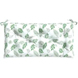 vidaXL Bankauflage 100 x 50 x 7 cm Blattmuster 1 St.