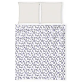 Tom Tailor Fresh Flowers Lila/Weiß 200 x 220 cm + 2 x 80 x 80 cm