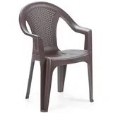 Mojawo Stapelstuhl 56 x 56 x 83 cm Mokka 8 St.