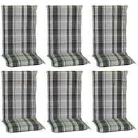 BEO Sitzpolster 6 x 48 x 5 cm Karo Beige 6 St.