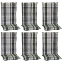 BEO Sitzpolster 6 x 48 x 5 cm Karo Beige 6 St.