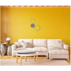 Pois-Silber LED-Wandleuchte