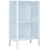 VCM Glasvitrine Jensol 60 x 35 x 80 cm Weiß