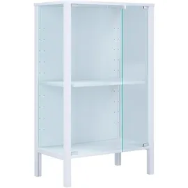 VCM Glasvitrine Jensol 60 x 35 x 80 cm Weiß