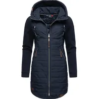 Ragwear Damen, Steppmantel Lucinda Long Navy22 Gr. XL -