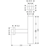 Hansgrohe Flowstar Designsiphon 51303000 chrom,