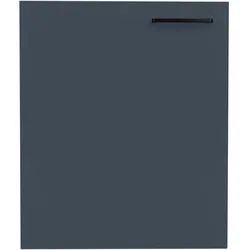 Frontblende NOBILIA ""Easytouch", Ausrichtung wählbar", blau (lacklaminat fjordblau ultramatt), B:60cm H:72cm T:1,9cm, MDF, Möbelblenden, für integrierte Kühlgeräte und Waschautomaten, Breite 60 cm