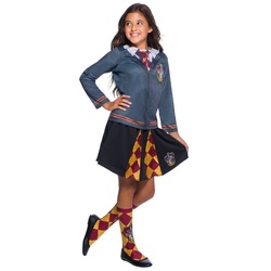 Rubie ́s Kostüm Harry Potter Gryffindor Kostüm, Einfaches Harry Potter-Kostüm für Mädchen mit Rock und bedrucktem S blau 134-140