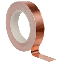 3M ET 1194 Kupferfolie glatt, mit nicht-leitfähigem Kleber, Kupfer, 584 mm x 33 m, 0,07 mm