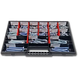 Schraubenbox24 Sechskantschrauben Sortiment M6 6 mm - 60 mm 200 Stück
