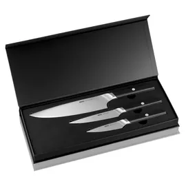 GEFU ACURO Messerset 3-tlg. Schwarz/Silber