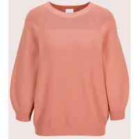 Madeleine Strickpullover mit Perlfang-Muster Rosa 34