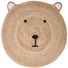 Atmosphera Kinderteppich Ourson - Jute D. 100 cm)