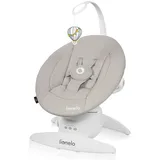 lionelo Babywippe IRIS, 360 Grad/ ab Geburt/12 Wiegenlieder/leicht und leise beige