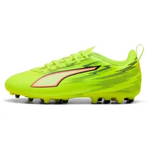 Puma Ultra 6 Play MG Kinder Yellow Alert/Black/Glowing Red 33