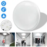 UISEBRT 15W LED Deckenleuchte mit Bewegungsmelder - Moderne Rund Deckenlampe IP44 Wasserdicht für Wohnzimmer Schlafzimmer (mit