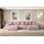 altdecor Ecksofa Cord 6-Sitzer Rosa