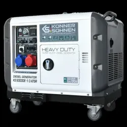 Könner& Söhnen Diesel Generator 7,5 kW 400V / 6,5 kW 230V