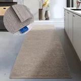 Villeroy & Boch Wollteppich Francois, rechteckig, Höhe: 7 mm, in rund, oval, Läufer, handgewebt, Wolle, Wohnzimmer, Schlafzimmer beige rechteckig | 80 cm x 200 cm x 7 mm