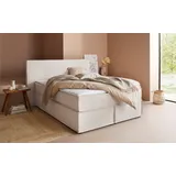 LeGer Home by Lena Gercke Boxspringbett »Yuma«, incl. Topper, in 4 Breiten, 3 Matratzenarten und je 2 Härtegraden beige