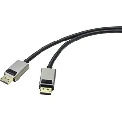 SpeaKa Professional DisplayPort Anschlusskabel DisplayPort Stecker, DisplayPort Stecker 3.00 m Schwa