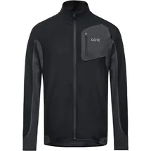 Gore Wear GOREWEAR R3 Partial C3 GORE® WINDSTOPPER® Shirt, Black/Terra Grey, XL