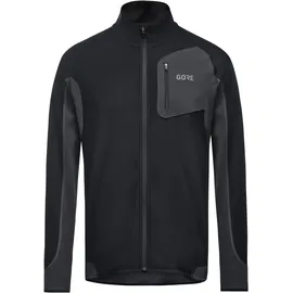 Gore Wear GOREWEAR R3 Partial C3 GORE® WINDSTOPPER® Shirt, Black/Terra Grey, XL