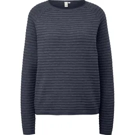 QS Pullover aus Viskosemix Blau L