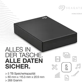 Seagate One Touch 5 TB USB 3.0 Schwarz STKZ5000400