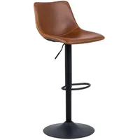 MID.YOU Barhocker Braun, Textil, 47x110x51 cm, Esszimmer, Barmöbel, Barhocker