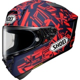 Shoei X-SPR Pro Marquez Dazzle, Helm, rot-blau, Größe M