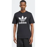 adidas T-Shirt ADIDAS ORIGINALS "TREFOIL T-SHIRT", Herren, Gr. S, pink (schwarz, lucid pink), Obermaterial: 100% Baumwolle, normal, Rundhals, Shirts T-Shirt, reguläre Passform, Kurzarm, aus Baumwolle