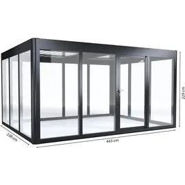 sunelements SunGarden Energy 4.3 Alu Anthrazit-Metallic SDP 6 mm 15 m2