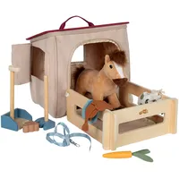 Small Foot Company Spielset Pferd mit Stall und Zubehör in der Tasche